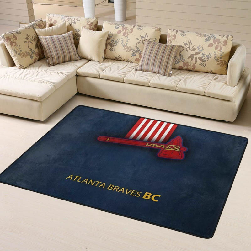 Atlanta Braves Area Rug Atlanta Braves Carpet Living Room Rug Indoor Rugs