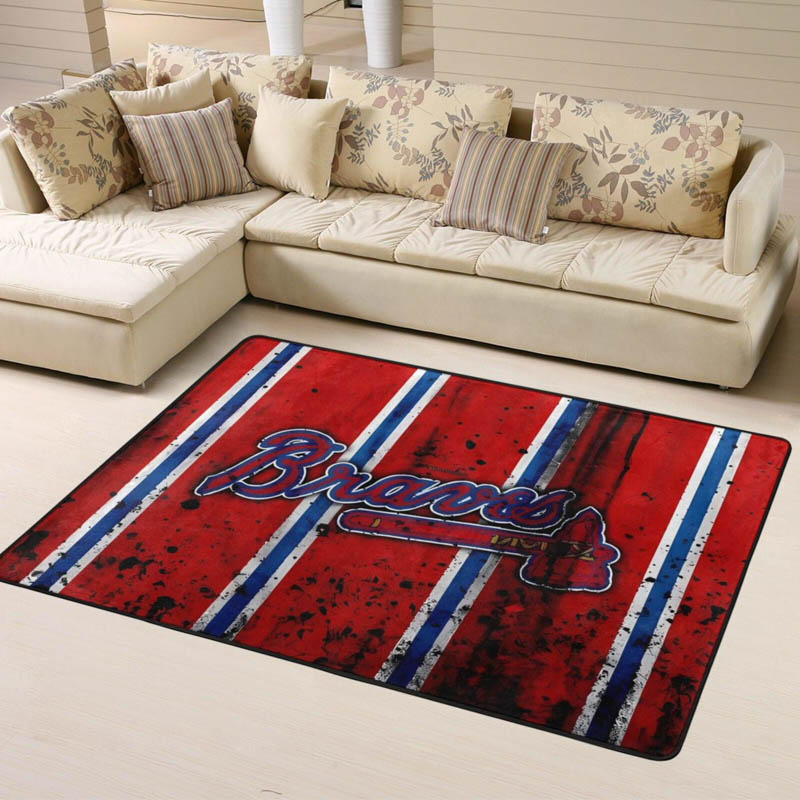 Atlanta Braves Area Rug Atlanta Braves Carpet Living Room Rug Outdoor Rug