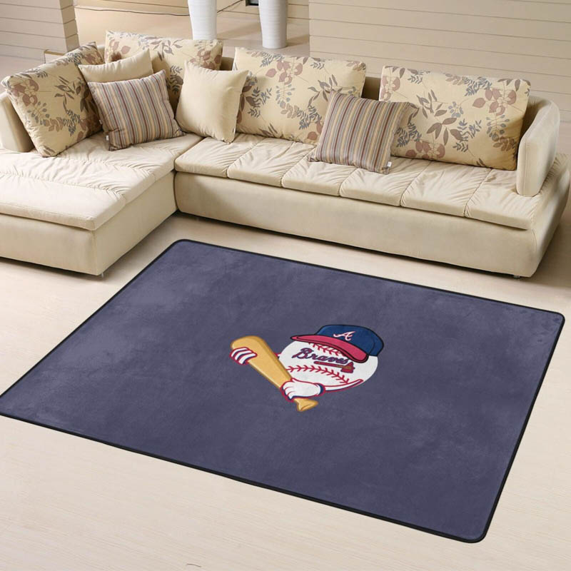 Atlanta Braves Rug Atlanta Braves Carpet Dining Room Rug Outdoor Rug