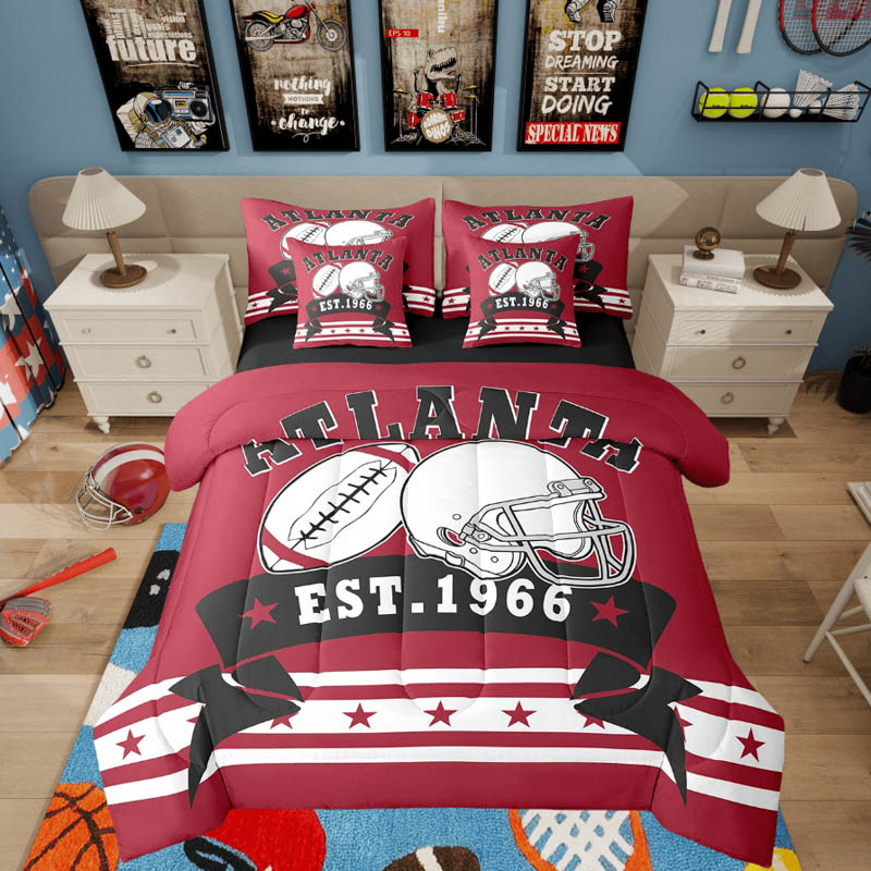 Atlanta Falcons Bedding Set Quilt Sets Quilt Bedroom Bedding Sets