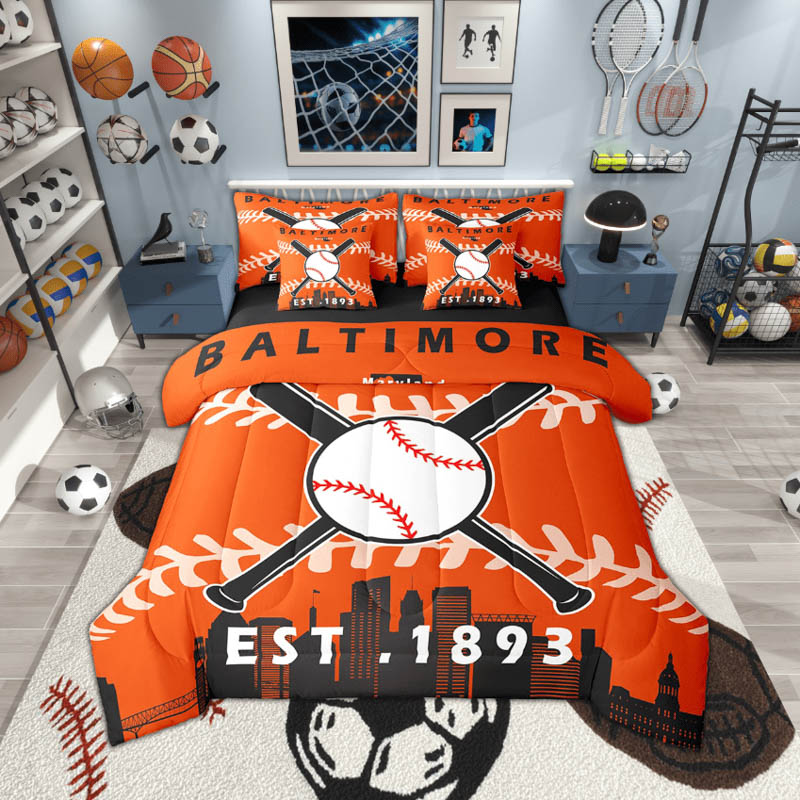 Baltimore Orioles Bed Set Quilt Set Quilts Bedroom Bedding Sets