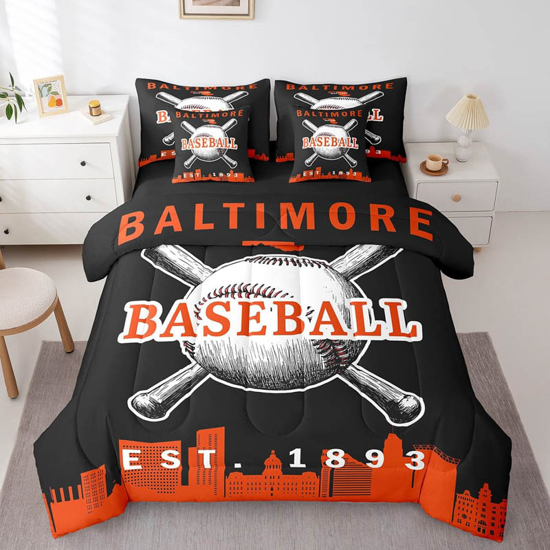 Baltimore Orioles Bedding Sets Quilt Set Quilt Bedroom Bedding Set