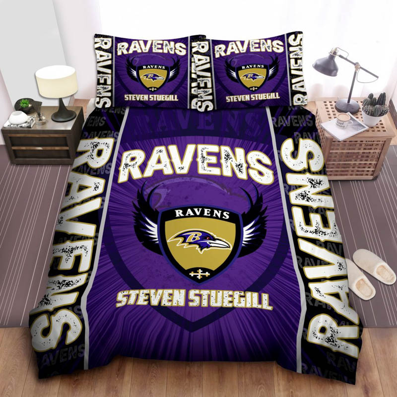 Baltimore Ravens Bed Set Quilt Set Quilt Bedroom Bedding Set
