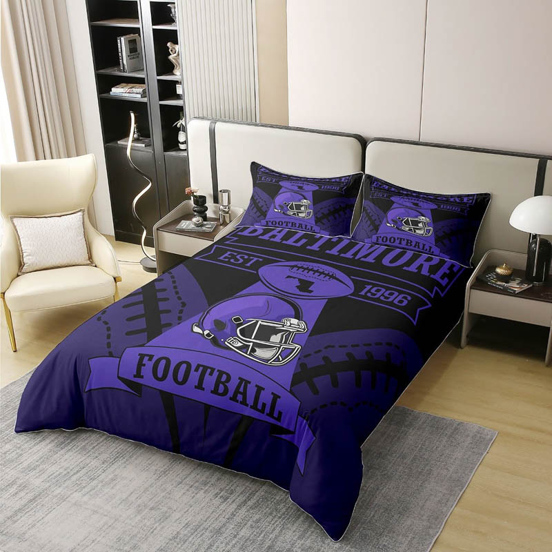 Baltimore Ravens Bed Set Quilt Set Quilt Bedroom Bedding Set