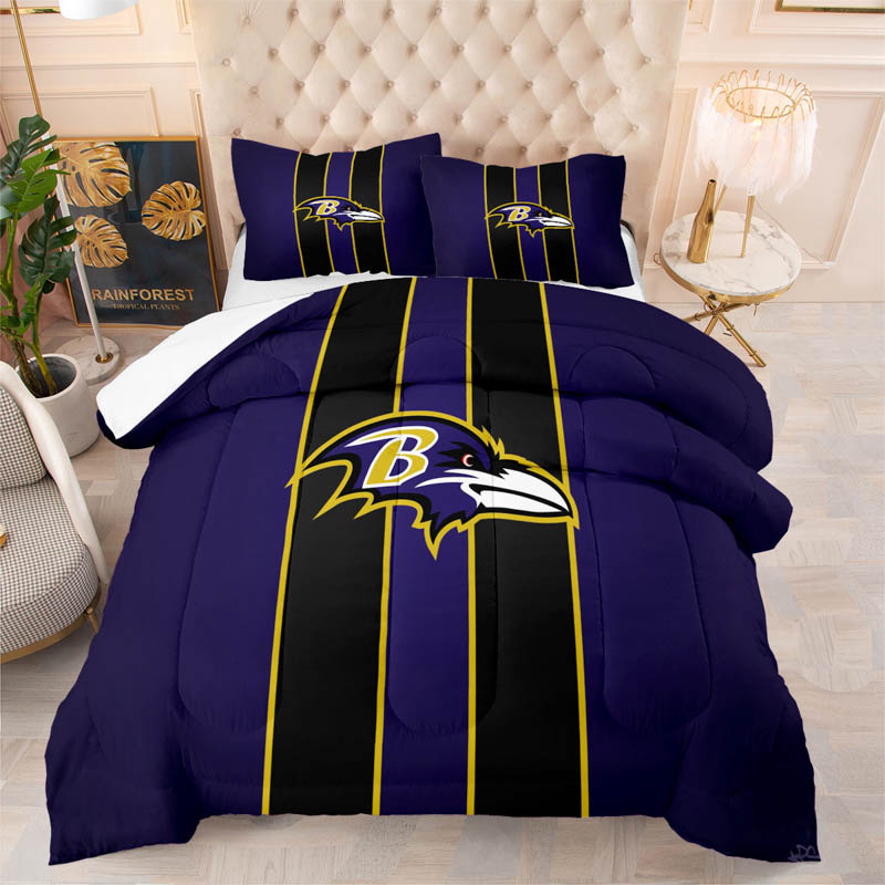 Baltimore Ravens Bed Set Quilt Set Quilt Bedroom Bedding Sets