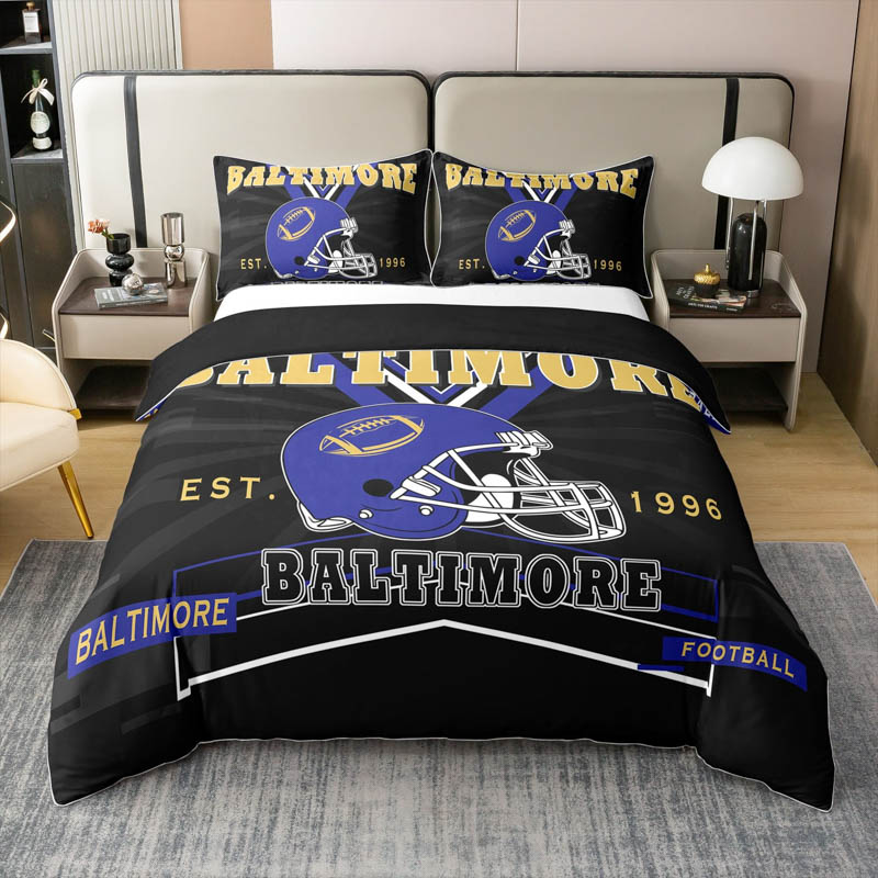 Baltimore Ravens Bed Set Quilt Sets Quilts Bedroom Bedding Set