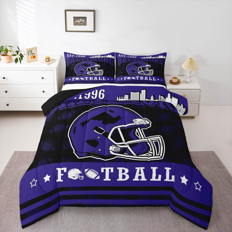 Baltimore Ravens Bed Set Quilt Sets Quilts Bedroom Bedding Set