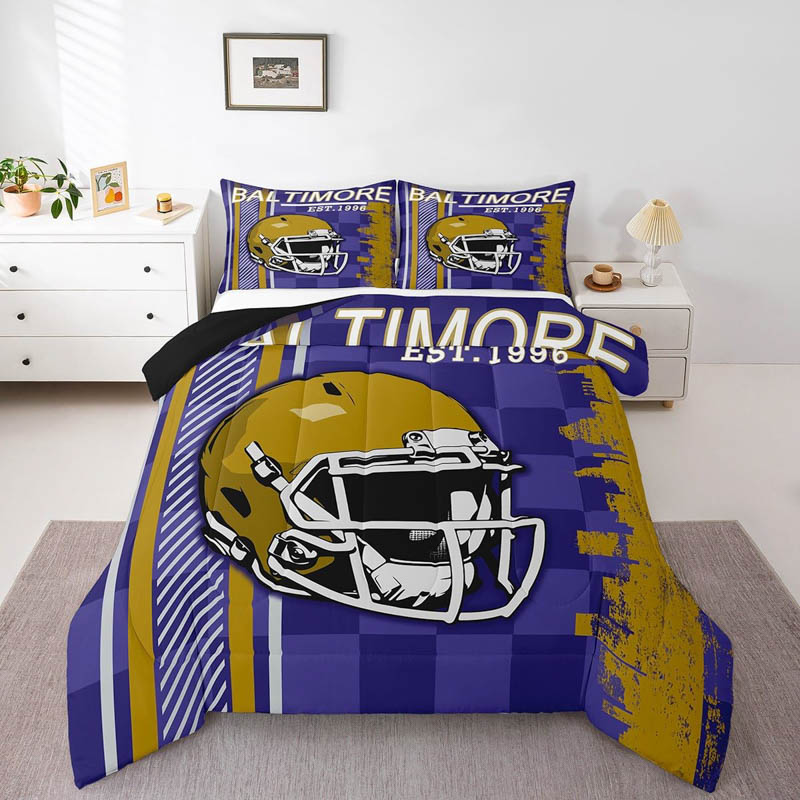 Baltimore Ravens Bed Set Quilt Sets Quilts Bedroom Bedding Sets