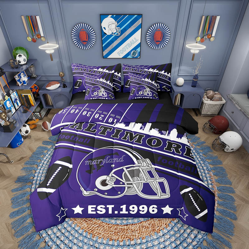 Baltimore Ravens Bed Set Quilt Sets Quilts Bedroom Bedding Sets
