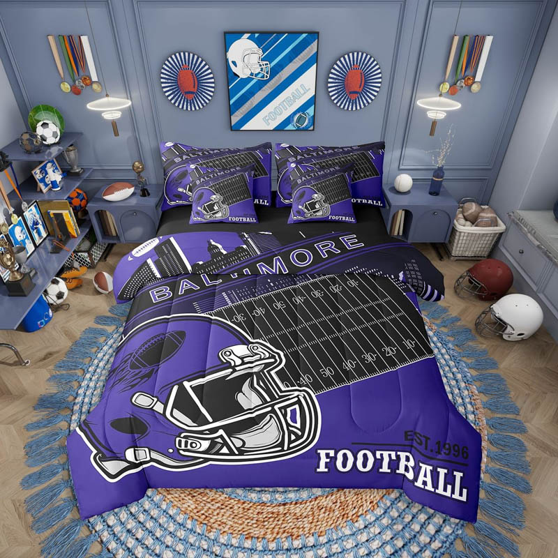 Baltimore Ravens Bed Sets Quilt Set Quilt Bedroom Bedding Set