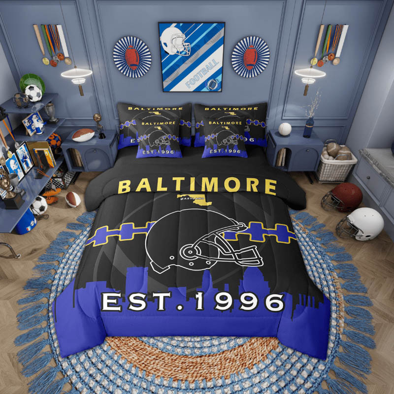 Baltimore Ravens Bed Sets Quilt Set Quilt Bedroom Bedding Sets