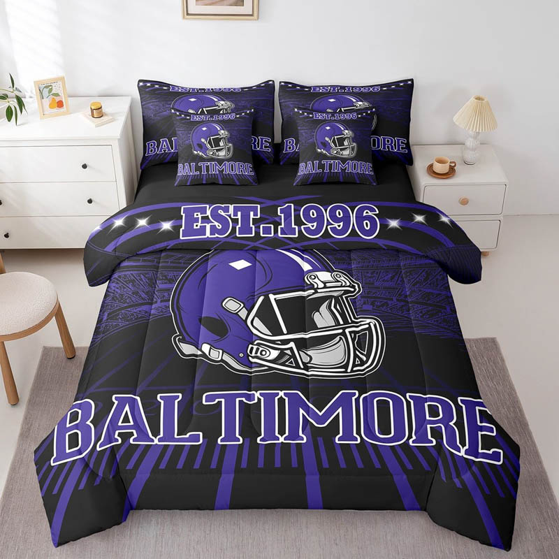 Baltimore Ravens Bed Sets Quilt Set Quilts Bedroom Bedding Sets