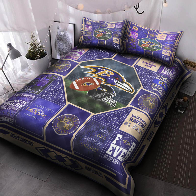 Baltimore Ravens Bed Sets Quilt Set Quilts Bedroom Bedding Sets