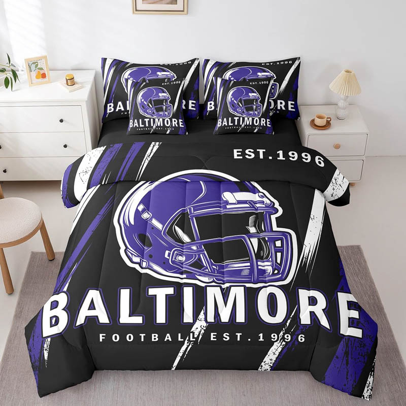 Baltimore Ravens Bed Sets Quilt Sets Quilt Bedroom Bedding Set