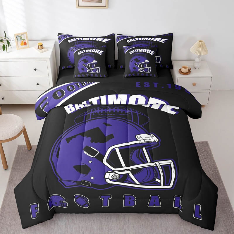 Baltimore Ravens Bed Sets Quilt Sets Quilt Bedroom Bedding Set