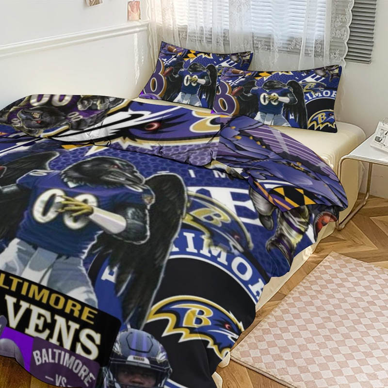 Baltimore Ravens Bed Sets Quilt Sets Quilt Bedroom Bedding Set