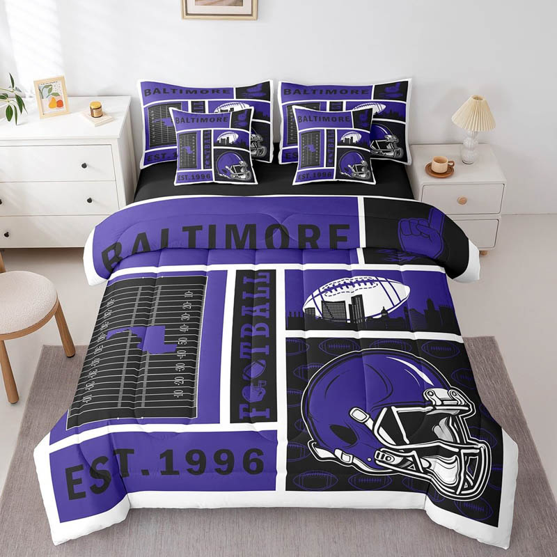 Baltimore Ravens Bed Sets Quilt Sets Quilts Bedroom Bedding Set