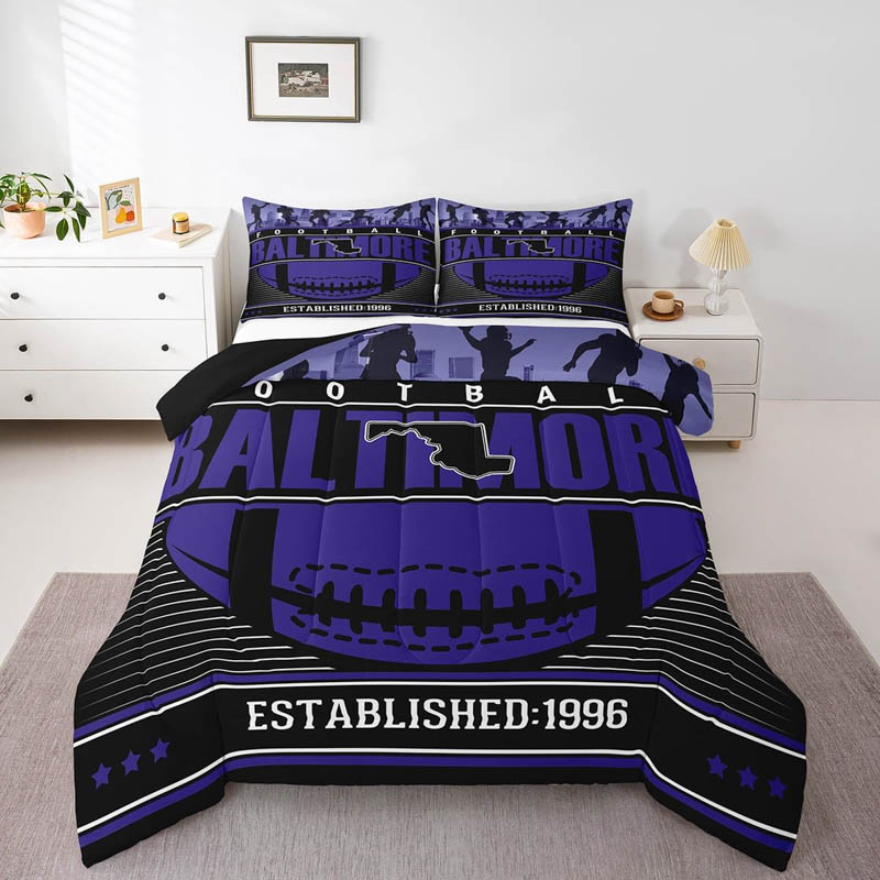 Baltimore Ravens Bed Sets Quilt Sets Quilts Bedroom Bedding Set