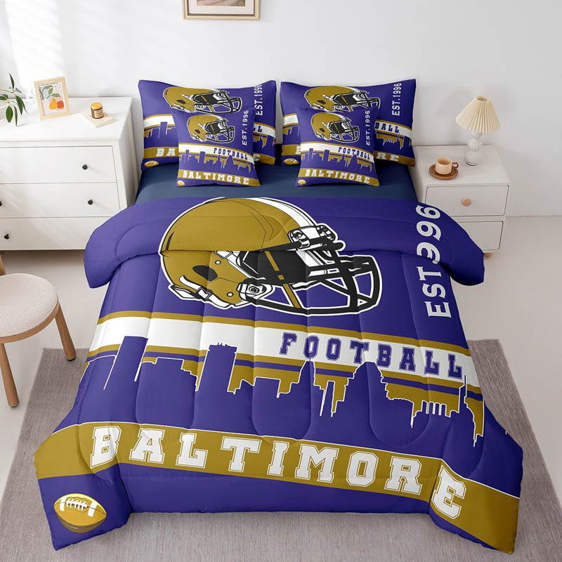 Baltimore Ravens Bed Sets Quilt Sets Quilts Bedroom Bedding Sets