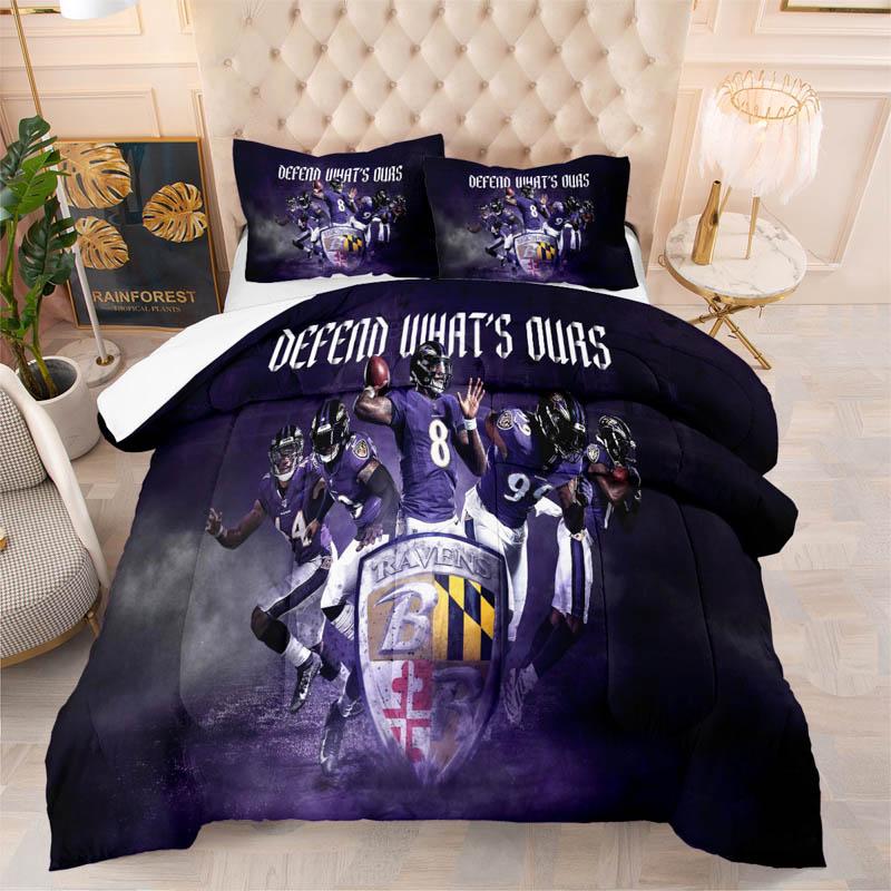 Baltimore Ravens Bedding Set Quilt Set Quilt Bedroom Bedding Sets
