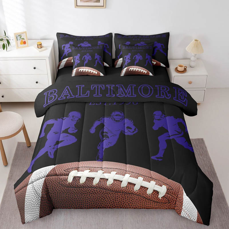 Baltimore Ravens Bedding Set Quilt Sets Quilts Bedroom Bedding Set