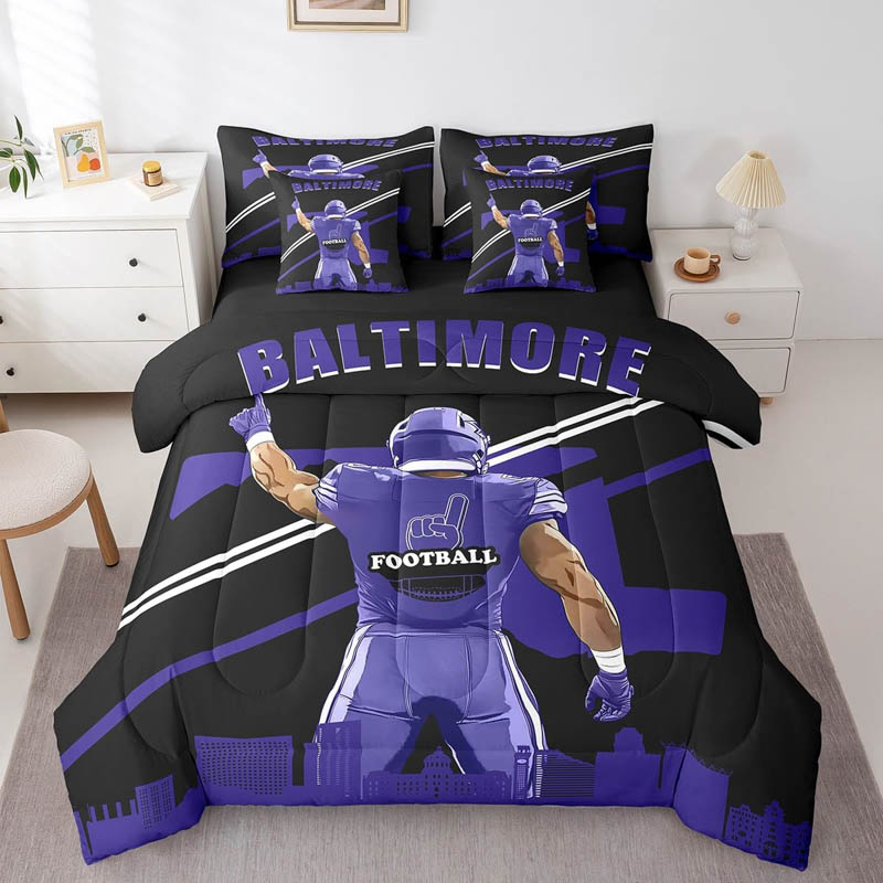 Baltimore Ravens Bedding Sets Quilt Set Quilt Bedroom Bedding Sets