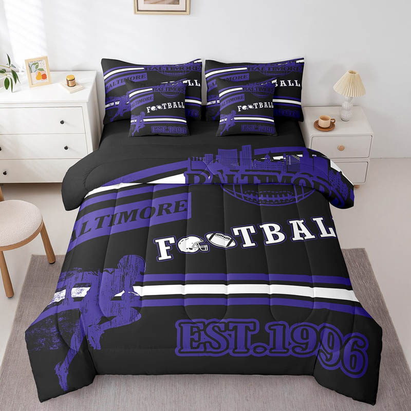 Baltimore Ravens Bedding Sets Quilt Set Quilts Bedroom Bedding Set