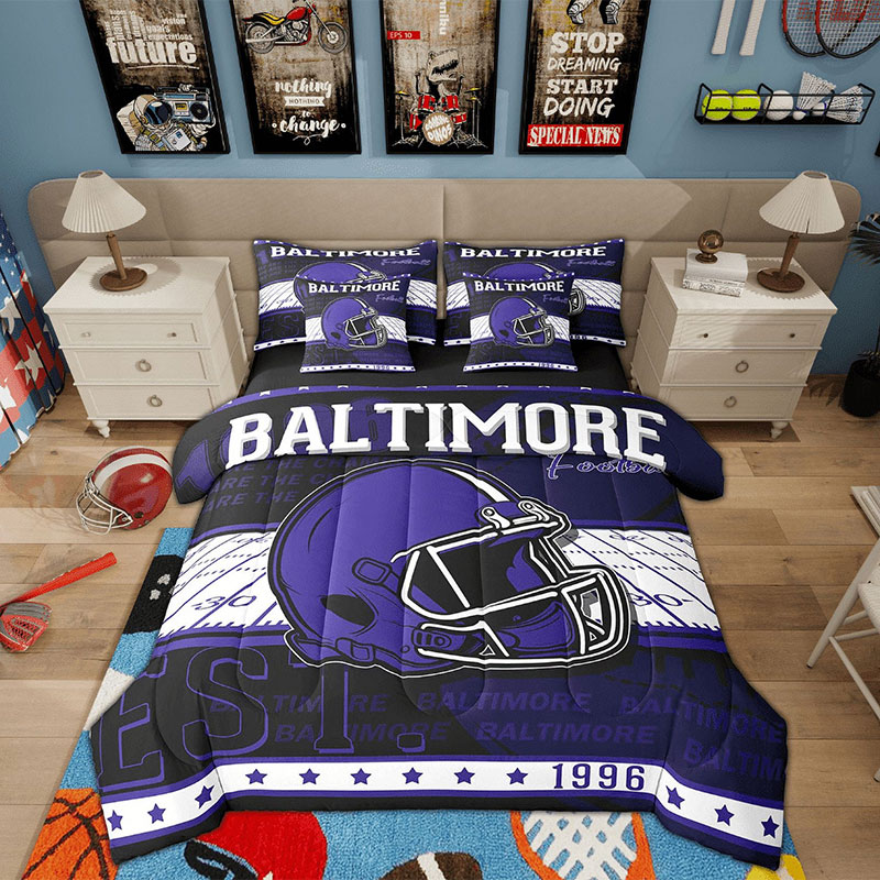 Baltimore Ravens Bedding Sets Quilt Sets Quilts Bedroom Bedding Set