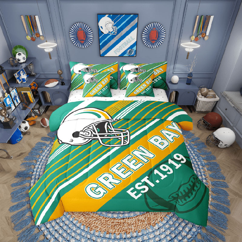 green-bay-packers-bedding-set-quilt-set-quilt-bedroom-bedding-set-v38 green bay packers bedding set quilt set quilt bedroom bedding set v38