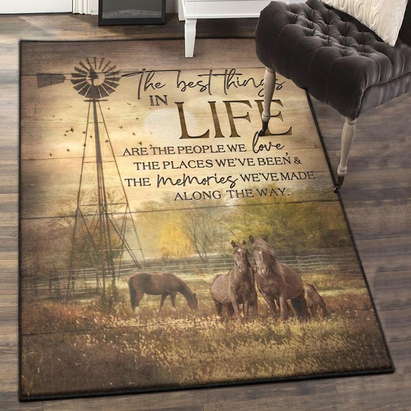 Horse Cool Rugs Horse The Best Things In Life Rug Home Decor