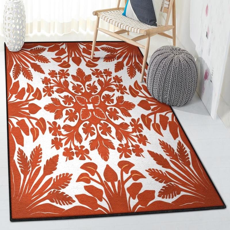 Island Carpets For Living Room Hawaiian Flower Rug Home Decor