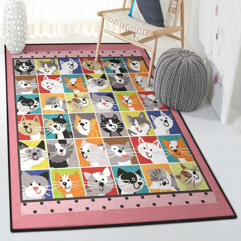 Kitten Area Rugs For Living Room Cats Rug Home Decor
