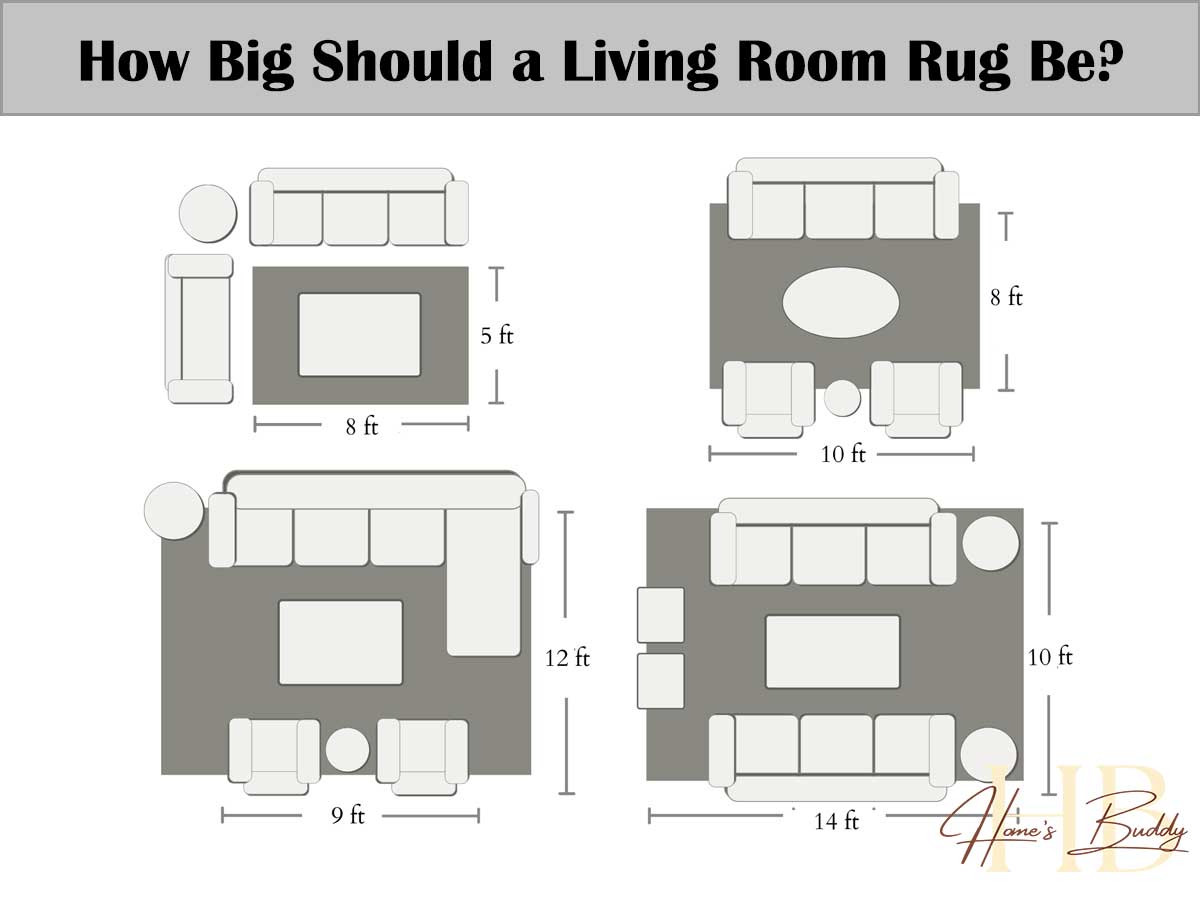 living room rug sizes