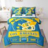 los angeles chargers bed set quilt set quilts bedroom bedding set v37 los angeles chargers bed set quilt set quilts bedroom bedding set v37