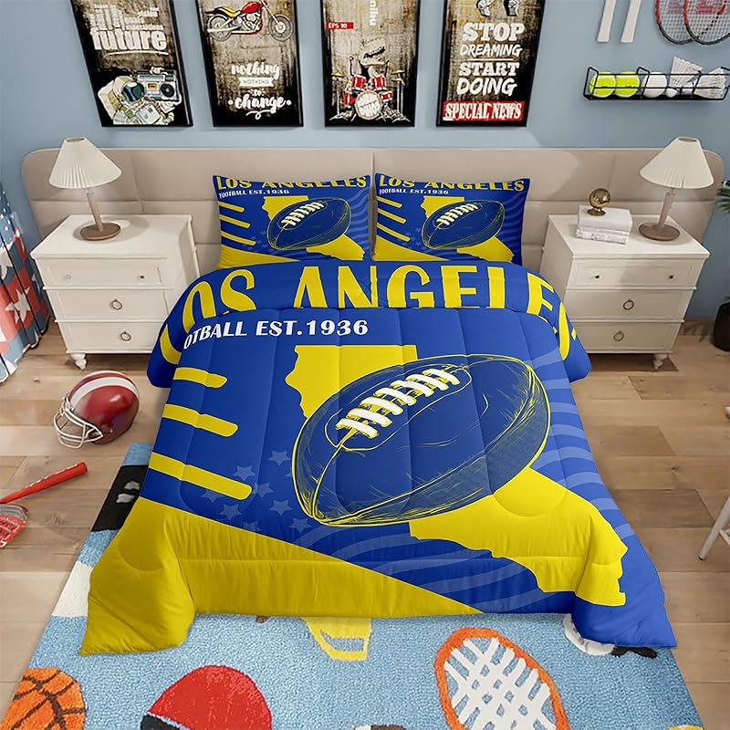 los-angeles-rams-bed-set-quilt-set-quilts-bedroom-bedding-sets-v52 los angeles rams bed set quilt set quilts bedroom bedding sets v52