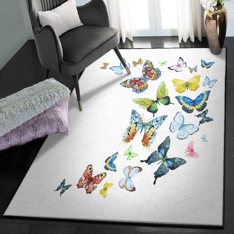 Monarch Area Rugs For Living Room Butterfly Rug Home Decor
