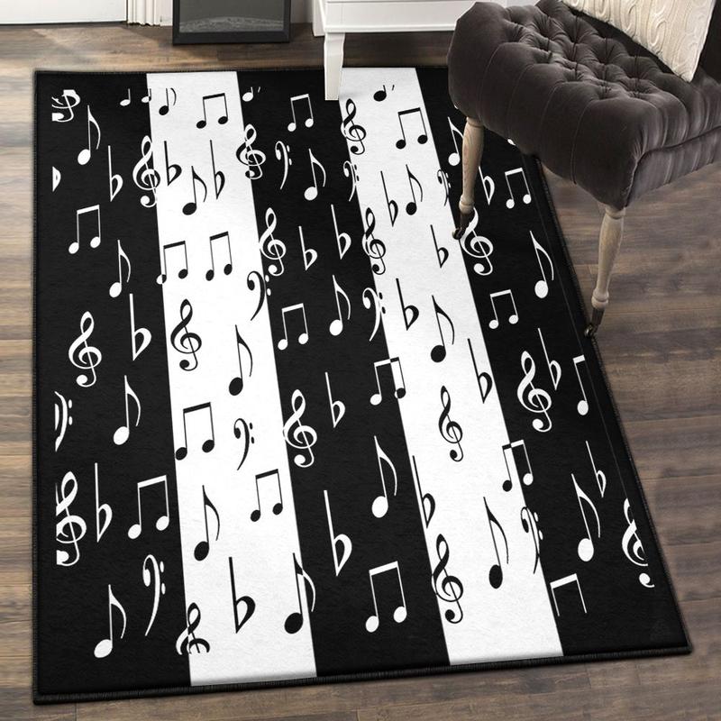 Music Note Dining Room Rug Music Note Home Decor