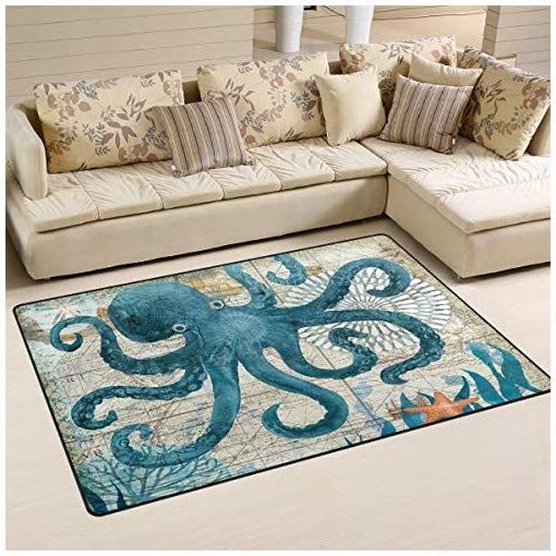 Octopus Rug Living Room Rug Home Decor