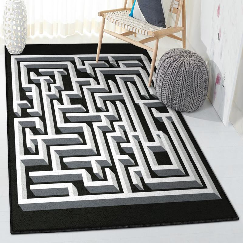 Outdoor Carpet Maze Rug Home Decor