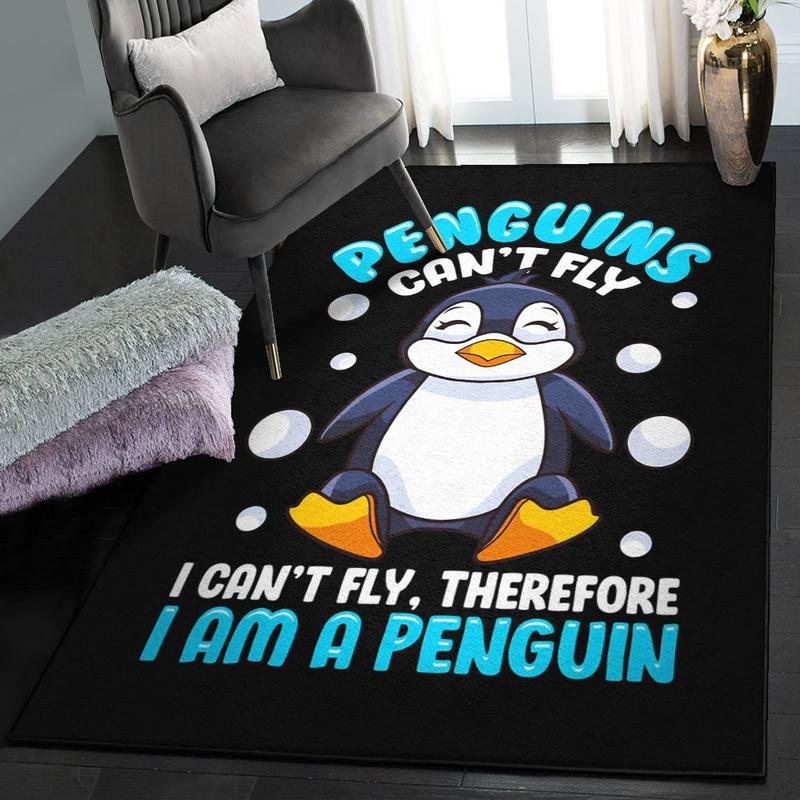 Penguin Carpets For Living Room Penguins Cant Fly Home Decor