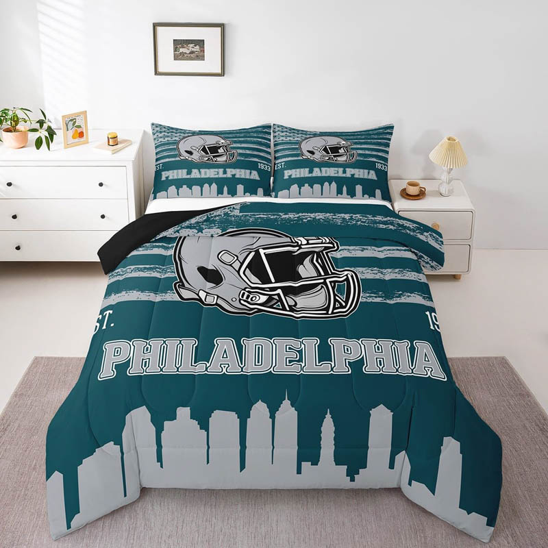 philadelphia-eagles-bed-set-quilt-set-quilt-bedroom-bedding-set-v34 philadelphia eagles bed set quilt set quilt bedroom bedding set v34