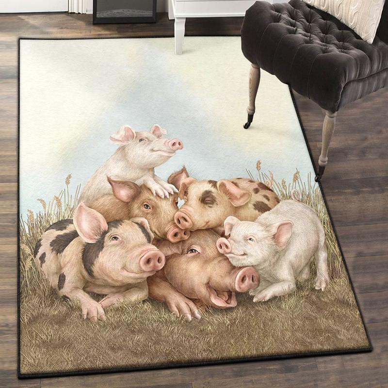 Pig Outdoor Carpet Pig Rug Bedroom Living Room Decor Home Decor