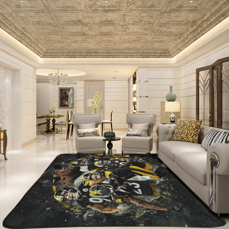 Pittsburgh Steelers Area Rug Pittsburgh Steelers Carpet Dining Room Rug Indoor Outdoor Rug