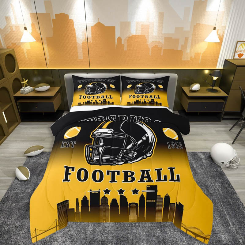 Pittsburgh Steelers Bedding Set Quilt Sets Quilts Bedroom Bedding Sets