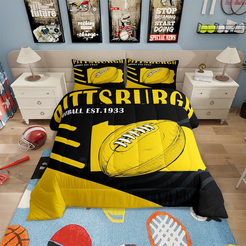 Pittsburgh Steelers Bedding Sets Quilt Set Quilt Bedroom Bedding Sets