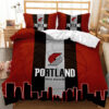 portland trail blazers bed set quilt sets quilts bedroom bedding sets v22