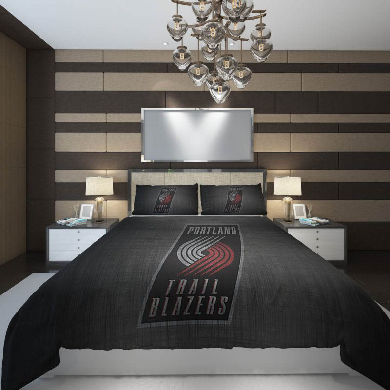 Portland Trail Blazers Bed Sets Quilt Set Quilt Bedroom Bedding Set