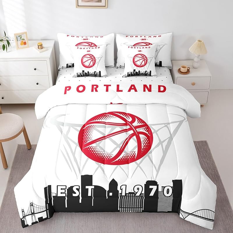 Portland Trail Blazers Bed Sets Quilt Sets Quilt Bedroom Bedding Set