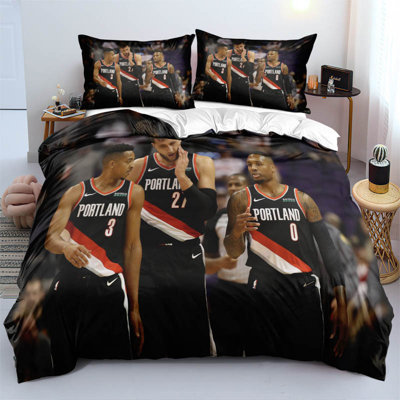 Portland Trail Blazers Bedding Set Quilt Set Quilt Bedroom Bedding Sets