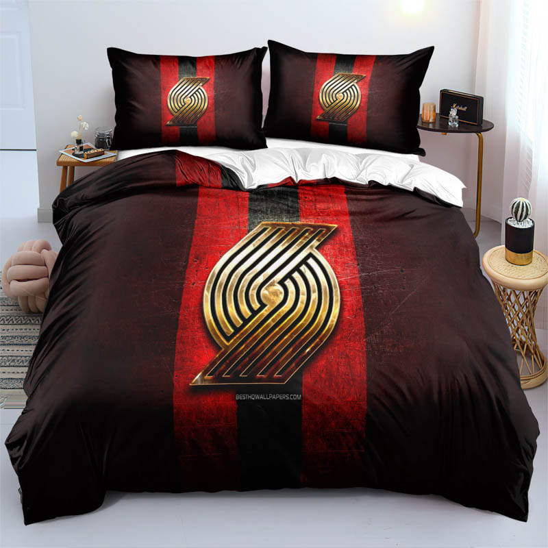 Portland Trail Blazers Bedding Set Quilt Sets Quilt Bedroom Bedding Sets
